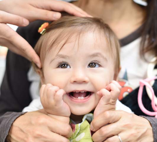 お子様の診療の様子